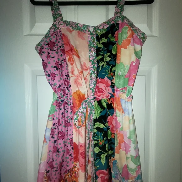 Patchwork floral maxi dress - Picture 3 of 3